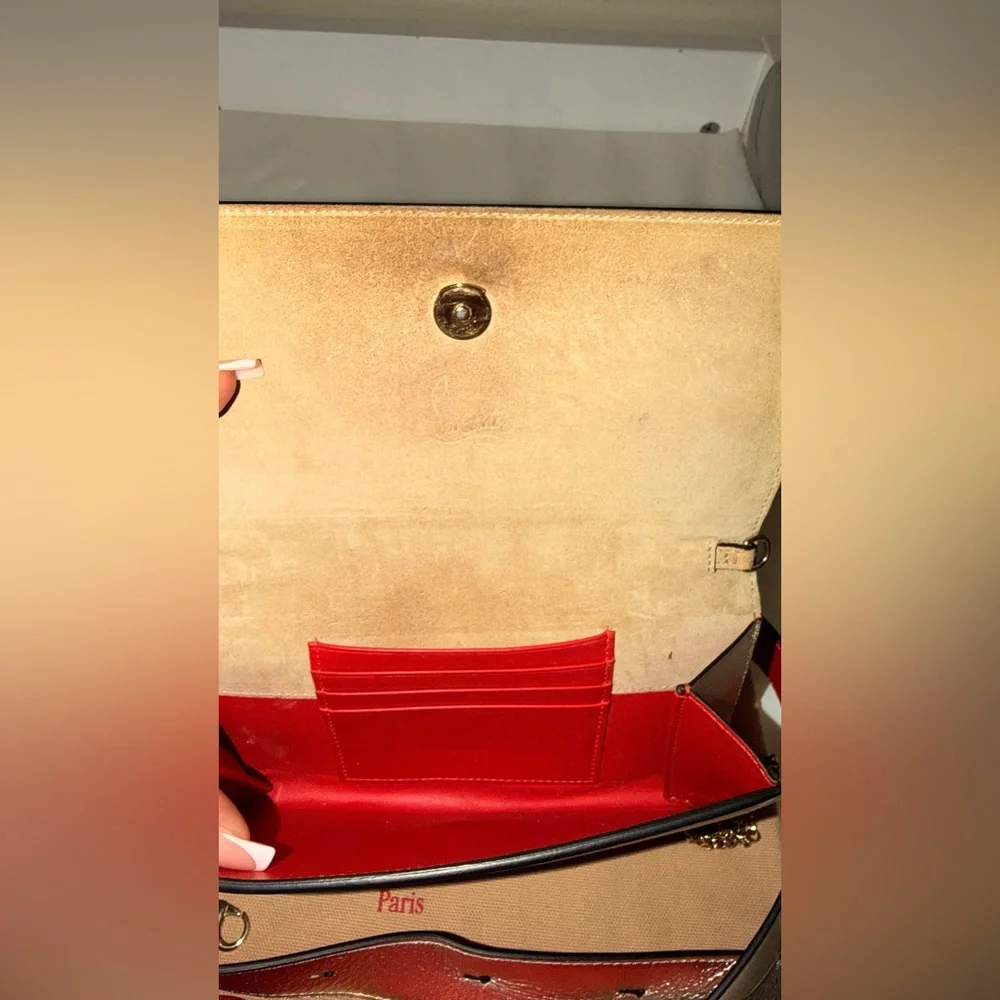 Christian Louboutin Metallic Crossbody / Clutch / Belt Bag - Picture 3 of 15